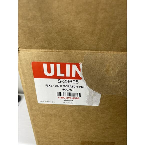 Pack of 100 White Anti-Scratch Pouches - 5" x 8" Tear-Resistant Bags - Picture 4 of 4